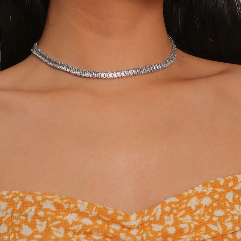 Fancyqube Fancycube Kalung Wanita Bahan Zircon Untuk Pesta