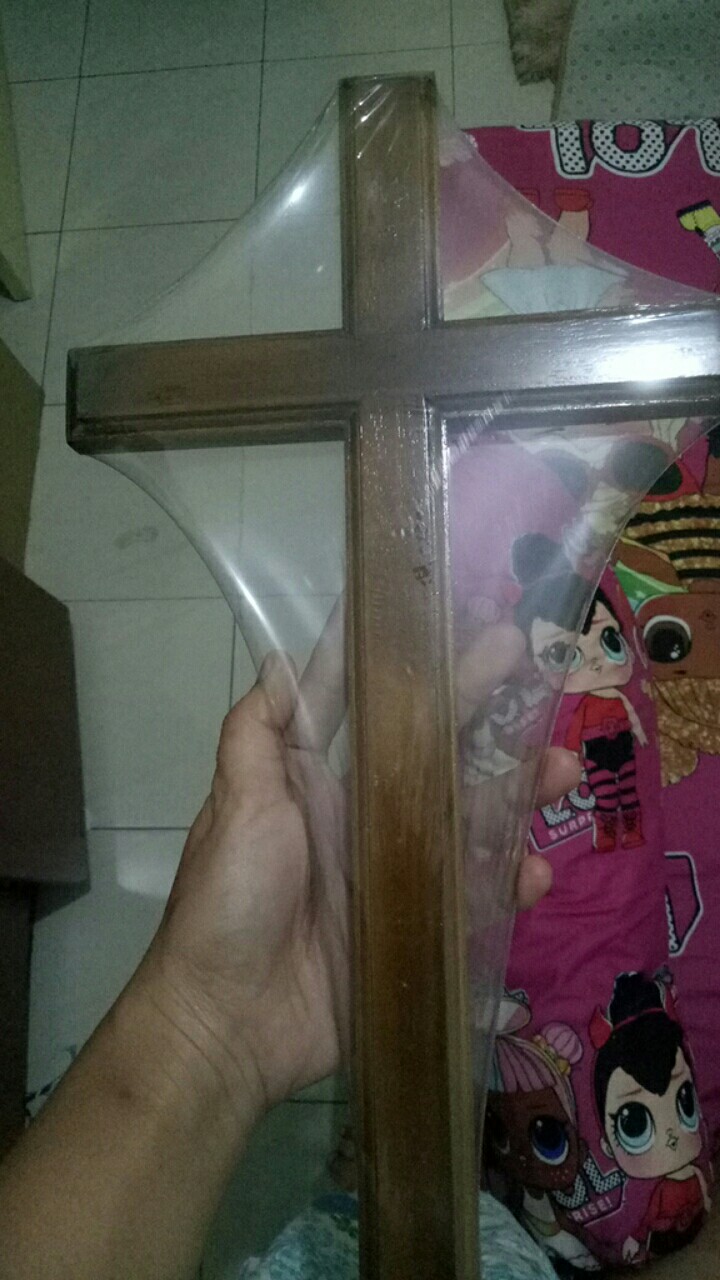 Hiasan Dinding Rohani Kristen Doa Bapa Kami Uk 12,5x20cm