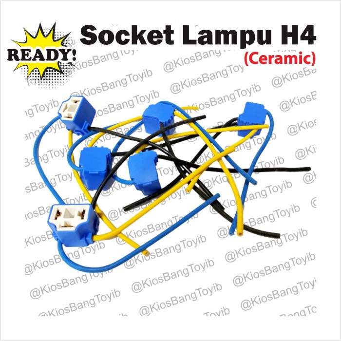 Socket Soket Bohlam Lampu H4 Vixion Keramik