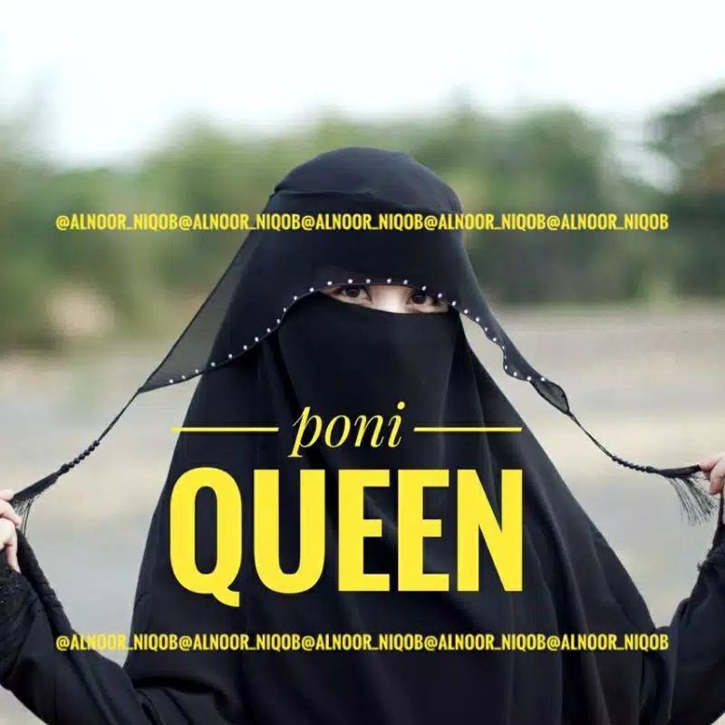 New niqob PONI TASBIH poni Queen promo bandana poni by alnoor nikob