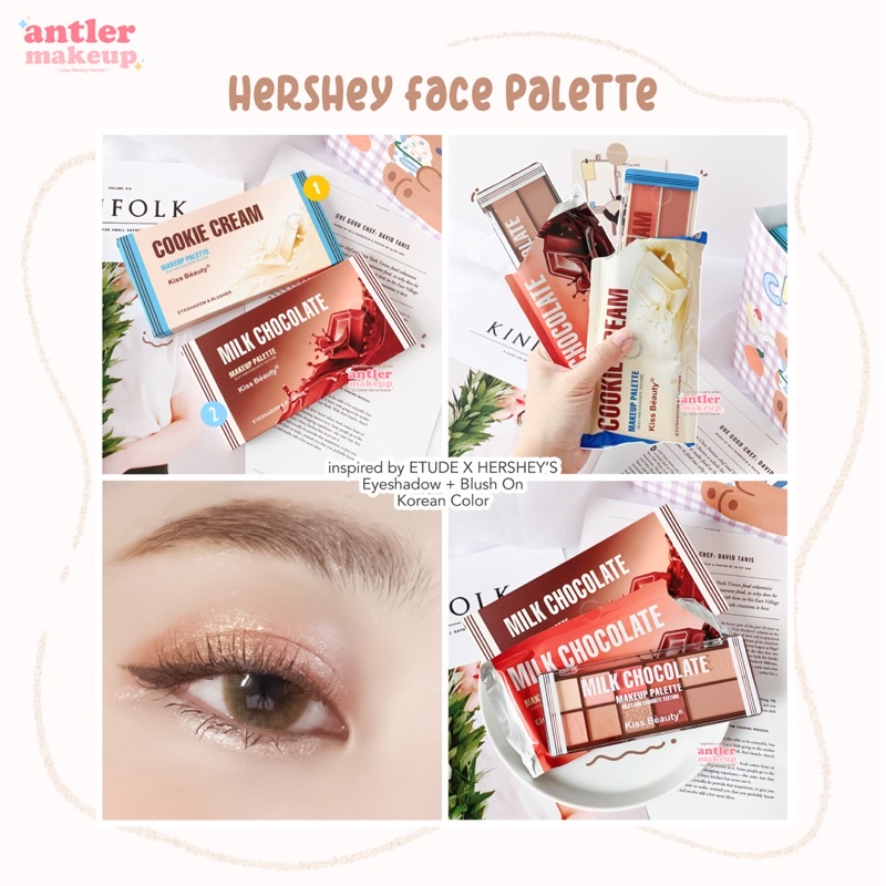 Hershey Eyeshadow + Blush On Face Palette inspired by Etude X Hershey’s