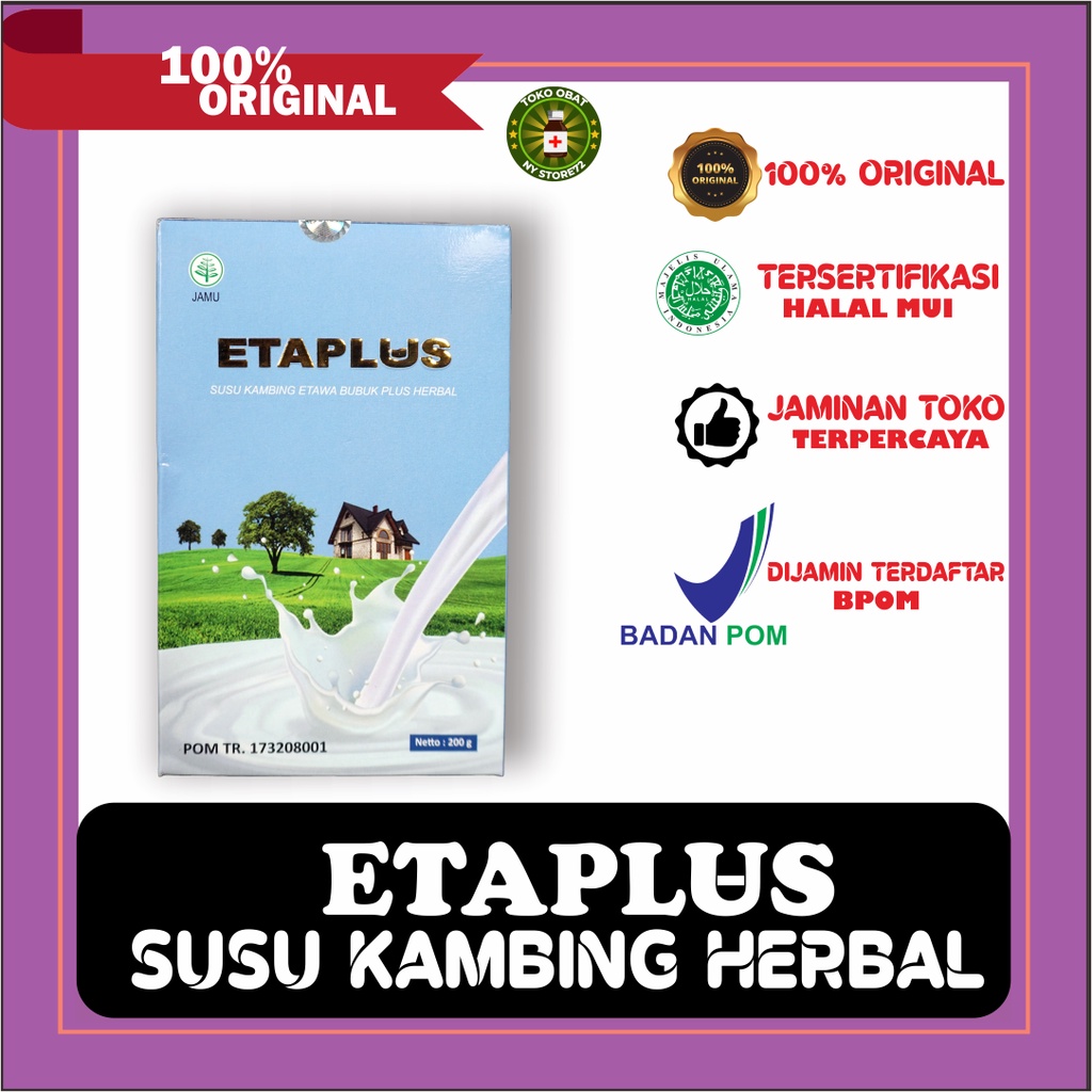 

ETAPLUS | SUSU KAMBING ETAWA BUBUK ORIGINAL UNTUK ASAM LAMBUNG DARAH TINGGI ASMA BUMIL ANAK