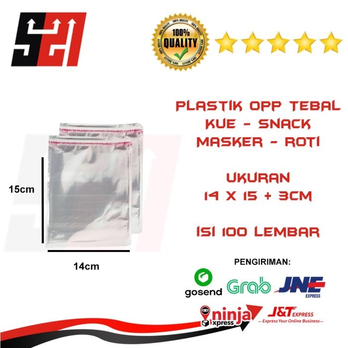 

Plastik Opp Kue Roti Ukuran 14x15 Tebal