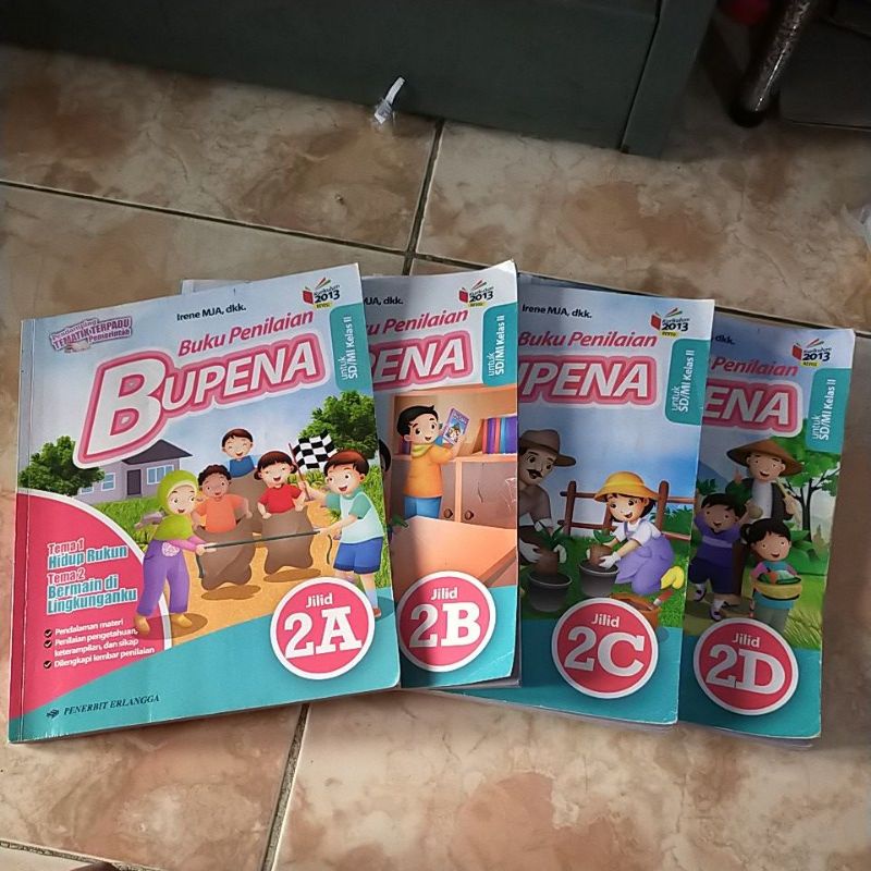 

buku bupena 2A, 2B, 2C, 2D buku bekas 1 set