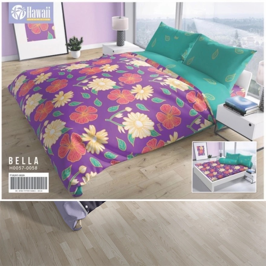 HAWAII Sprei Set motif ( Size 180x200x22.5cm / 160x200x22.5cm )