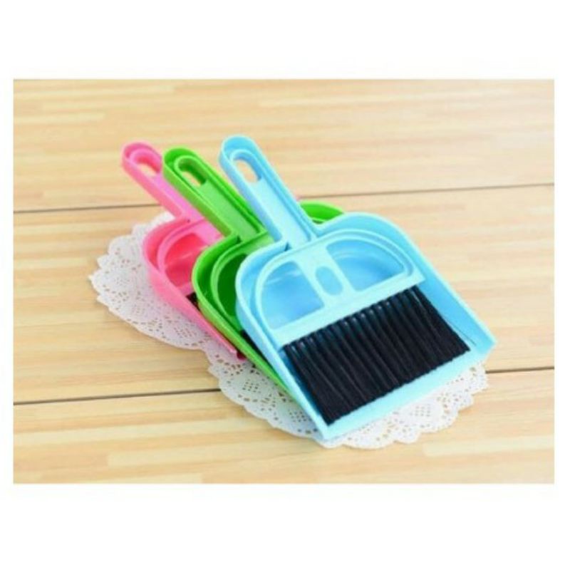 ~ PIYOSHI08 ~ Sapu Pengki Set / Sapu dan Pengki Mini Set / Mini Dustpan Set PR80