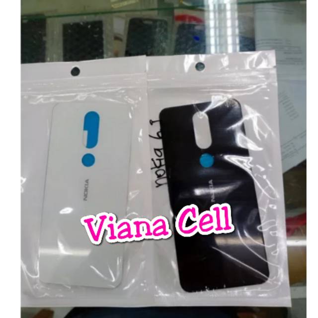 BACK DOOR BACKDOOR CASING COVER TUTUP BELAKANG BATERAI NOKIA 6.1 PLUS X6 TA1116 ORI
