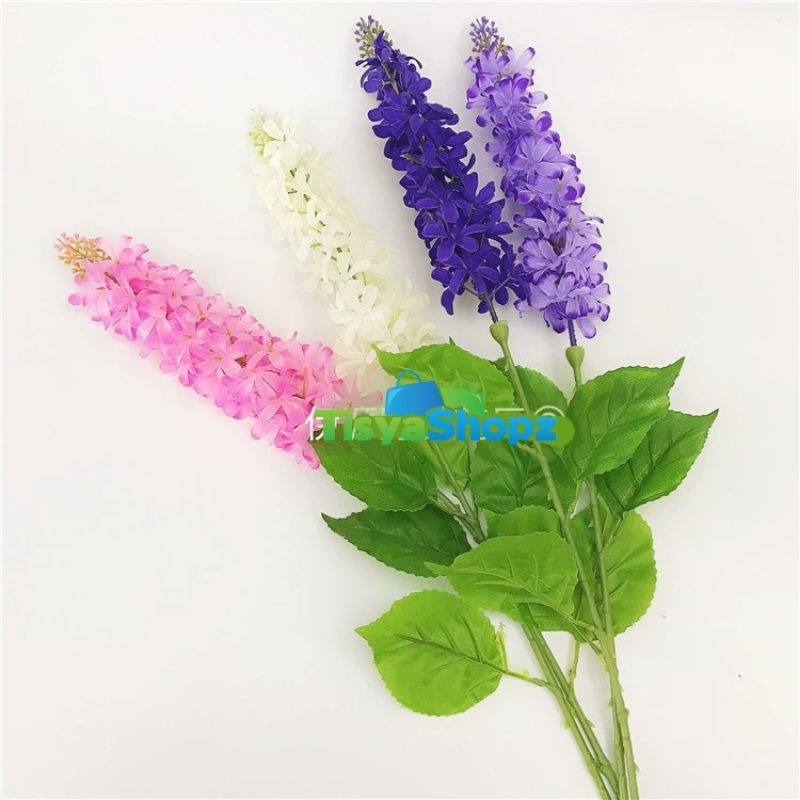 WD - Lavender Anggrek x1 / Bunga Sutera Bunga Tunggal Cabang Tinggi 90cm