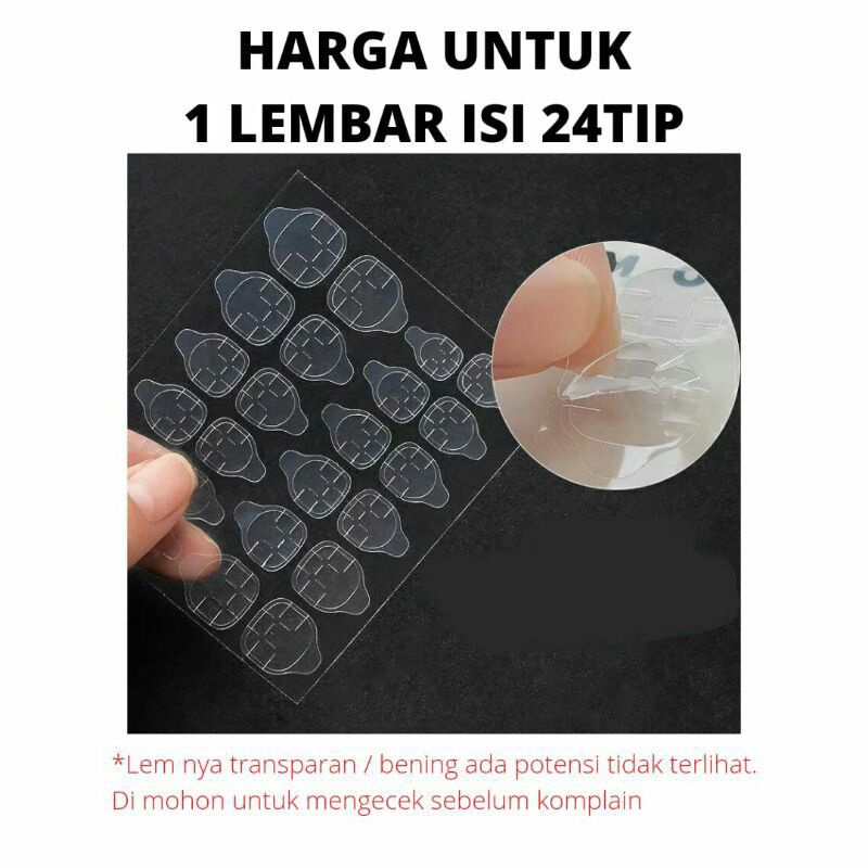 LEM STIKER KUKU PALSU ISI 24PCS