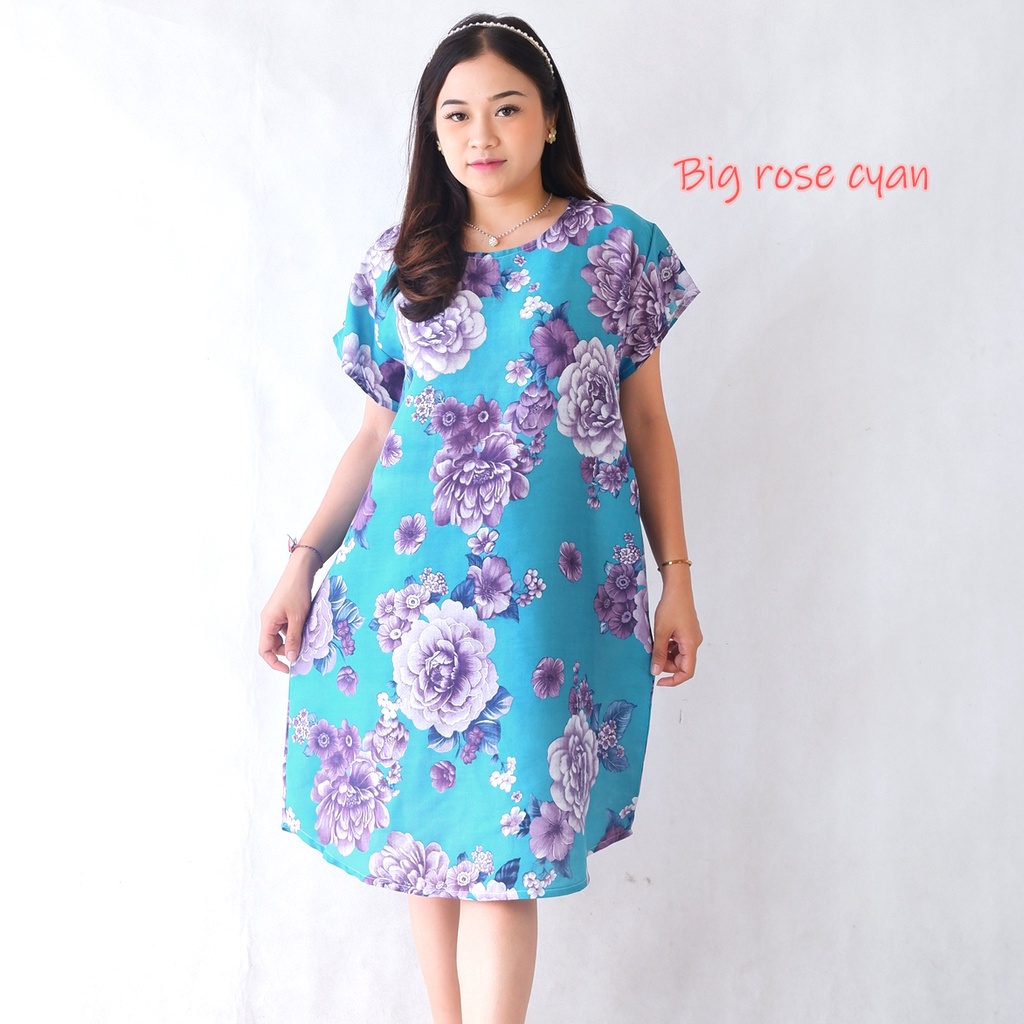 Daster Bali Dress Bali-DST BIGROSE CYAN