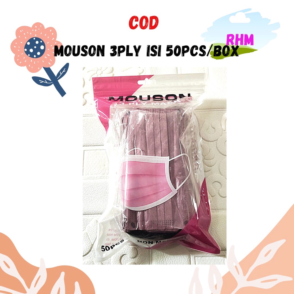 MASKER MOUSON 3PLY NUDE