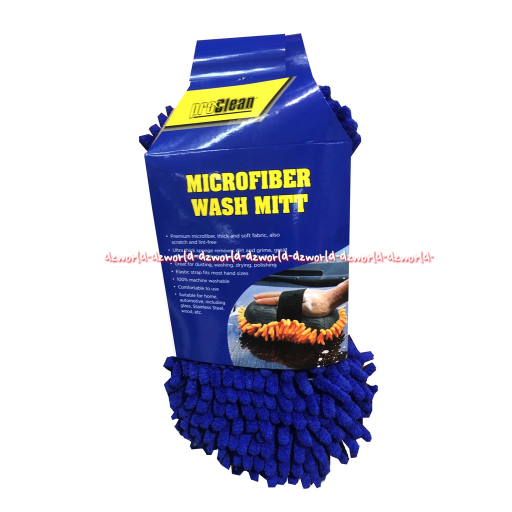 Pro Clean Microfiber Wash Mitt Sponge Pembersih