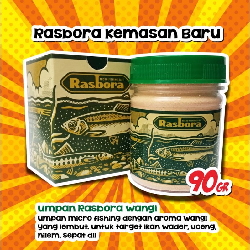 Umpan Pelet Rasbora Wangi kemasan baru 90 gram