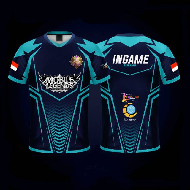 Custom jersey baju gaming mobile legends terbaru