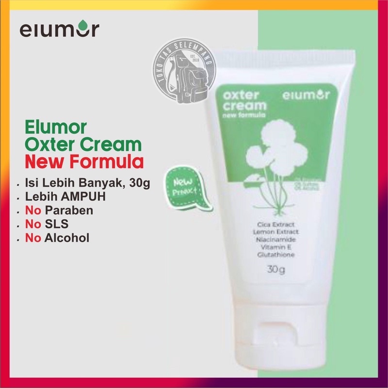 ELUMOR oxter gel cream oxtergel pencerah pemutih ketiak underarm cream selangkangan Elumor OXTERCREAM BPOM new formula original