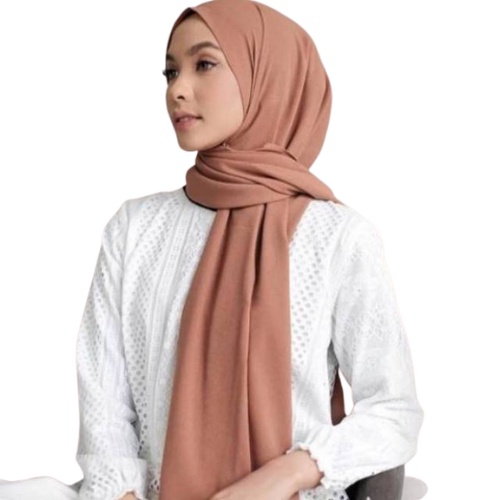 HIJAB PASHMINA DIAMOND CREPE / SABYAN JAHIT TEPI PASMINA JILBAB KERUDUNG POLOS MUSLIM-AFIFAH_ID_STORE