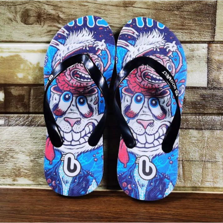 Sandal Jepit Pria Distro Karakter Bosvelt