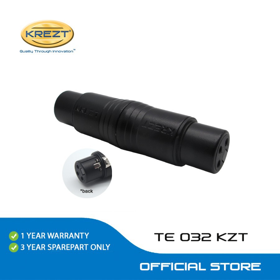 KREZT AUDIO XLR ADAPTOR TE 032 FEMALE TO FEMALE