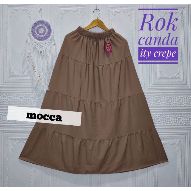 ROK CANDA SKRIT // BISA COD // ROK SUSUN BAHAN ITYCREP PREMIUM REALPICT