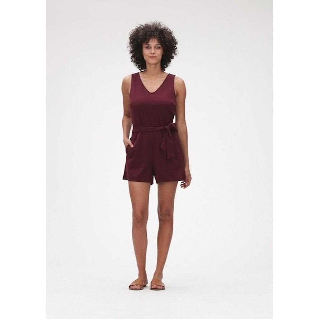 G*p Romper Black n Maroon NO BELT