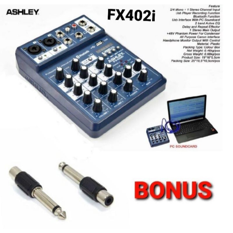 Mixer Ashley 4 Channel Fx-402i Original