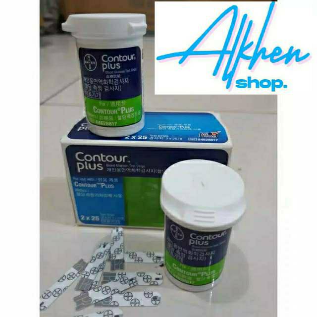 Ascensia Contour Plus Test Strips,diabetes care isi 2x25pcs