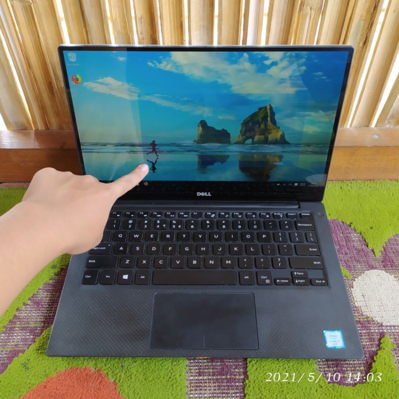 laptop dell slim touchscreen i7 ram16gb ssd256gb