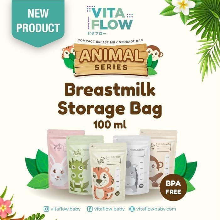 Vitaflow Breast Milk Storage Bag / Kantong Asi 150ml