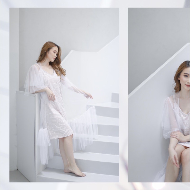𝙏𝙪𝙩𝙪𝙡𝙡𝙚 Faye Robe Wedding Robe Pengantin Robe Bridal Kimono Pengantin Kimono Wedding