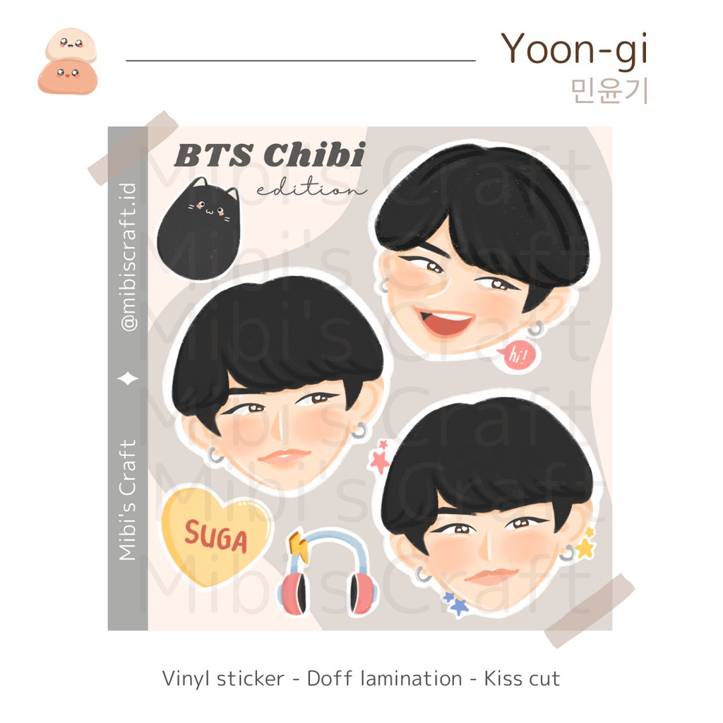 [Sticker BTS] BTS Chibi edition - SUGA