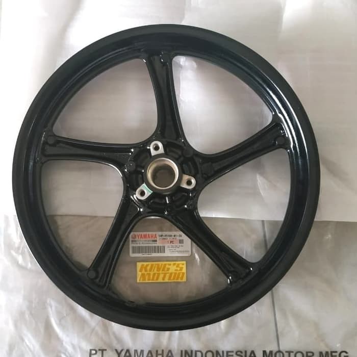 VELG RACING DEPAN FINO FI, MIO J, SOUL GT, MIO M3 HITAM ASLI YAMAHA