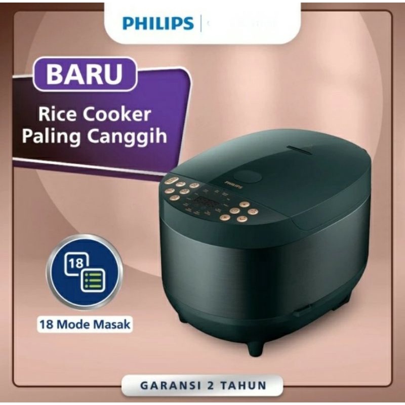 PHILIPS Rice Cooker Digital HD4515 1,8 Liter Penanak Nasi Digital HD 4515 Magic Com