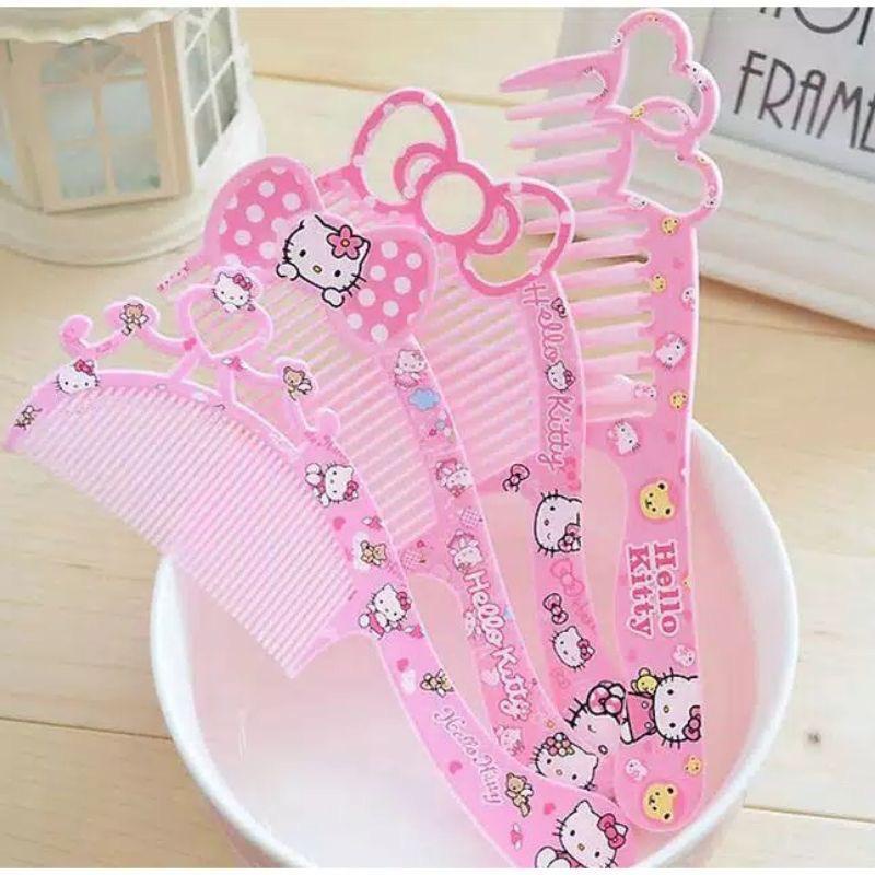 Sisir Rambut Anak Dewasa Karakter Frozen Princess Hello Kitty Mickey/Sisir Rambut Anak Lucu/Sisir Ra
