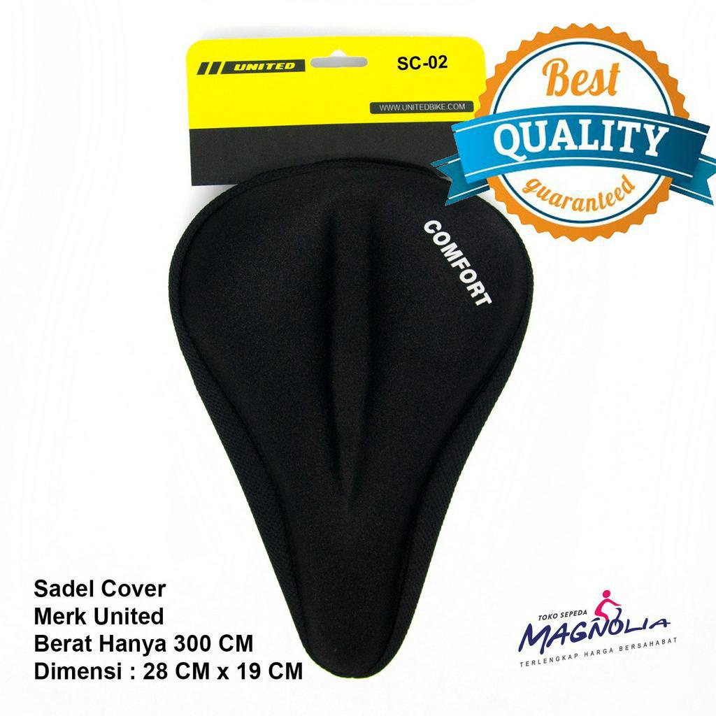 Bantalan Sarung Cover Sadel Jok Sepeda Gunung MTB Lipat Empuk Merk United