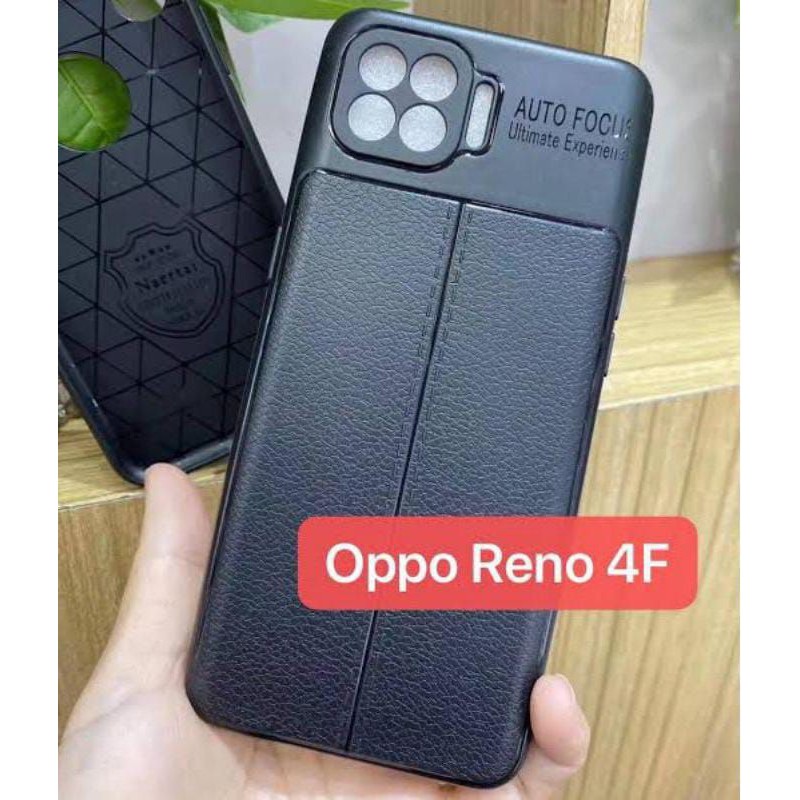 Softcase OPPO RENO 4F Autofocus Leather Case Premium Quality