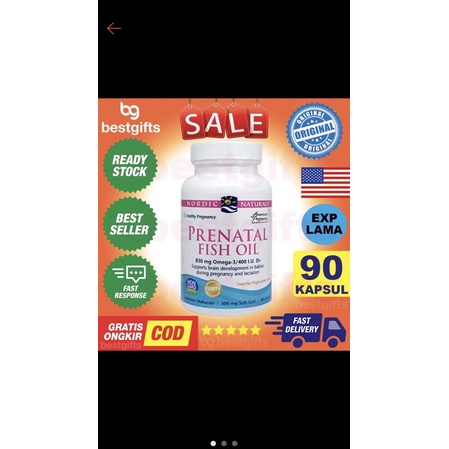 PRENATAL FISH OIL omega 3 830 MG vitamin D3 400 IU Suplemen