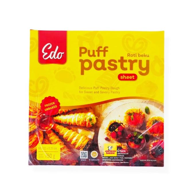 

Puff Pastry Sheet Edo Bahan Kue 750 GR TERLARIS TERPERCAYA ORIGINAL