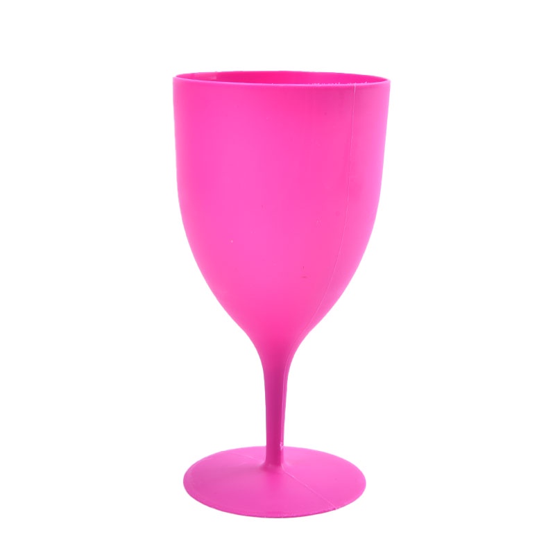 6 Pcs / set Gelas Wine Cocktail Champagne Goblet Bahan Plastik Buram Untuk Pesta Bar