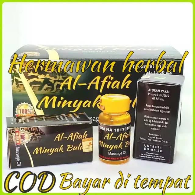 Minyak bulus murni 100% original Al afiah