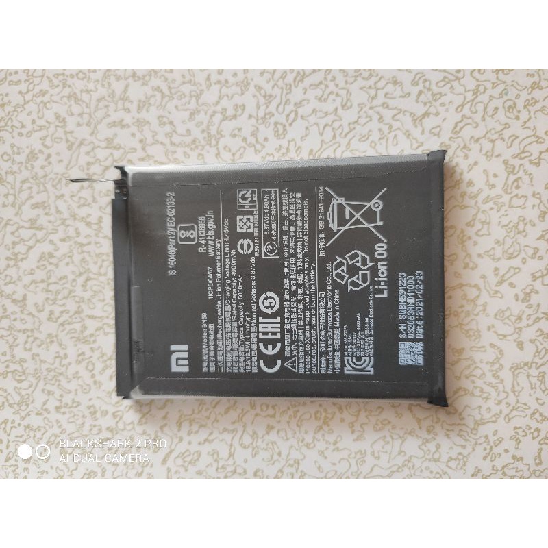 baterai redmi note 10/ note 10s original copotan