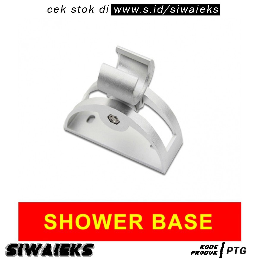 PTG Stand Head Holder Shower Mandi Adjustable Head - GUGUJI222 - Silver jnp