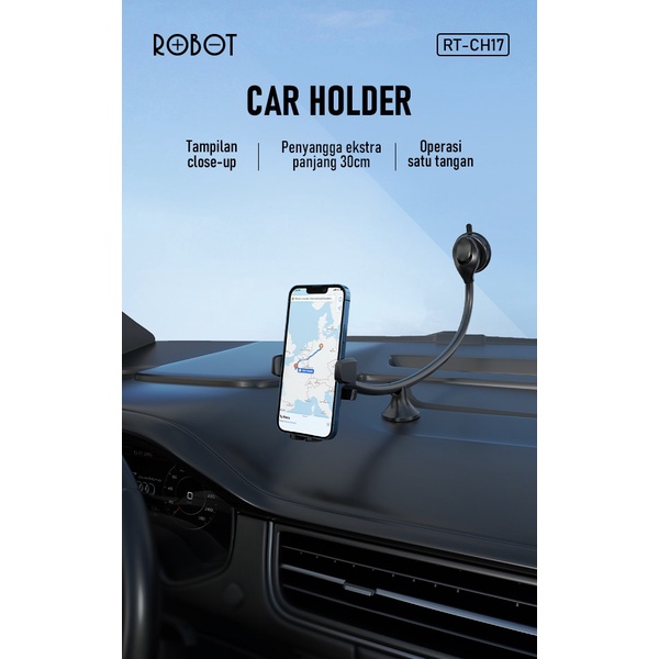 Robot RT-CH17 Alumunium Neck Dashboard Car Holder Phone Mount Bracket