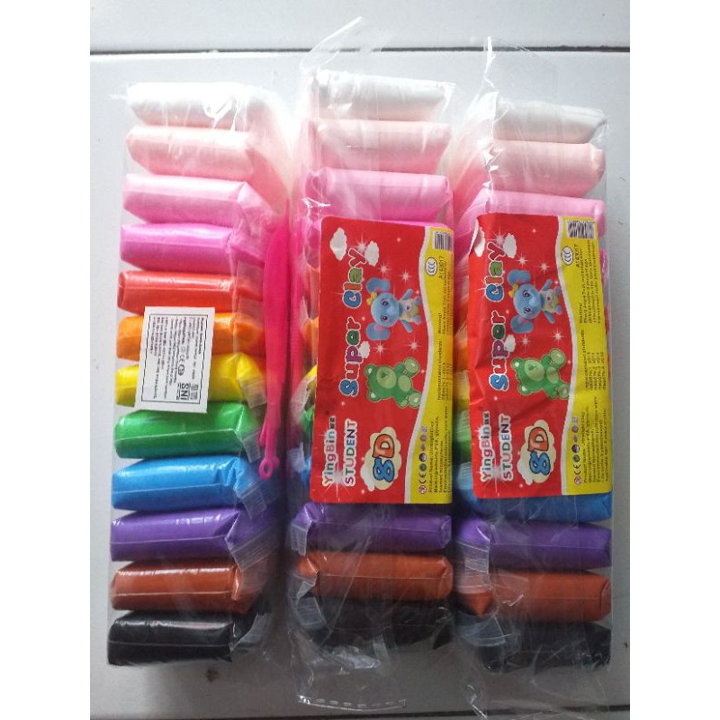 Polymer clay/slem bantal isi 12pcs
