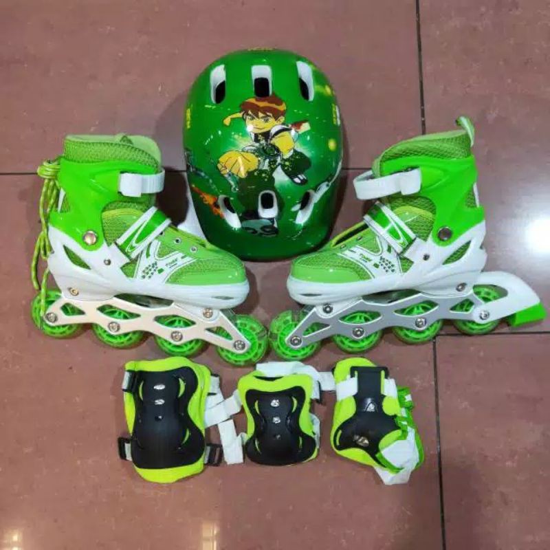 sepatu roda anak+deker+helm
