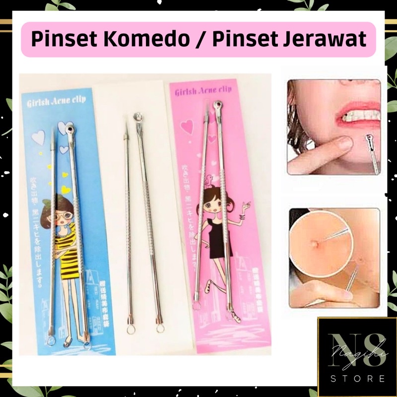 ✨NAGIHI✨ PINSET KOMEDO ISI 2/PINSET JERAWAT