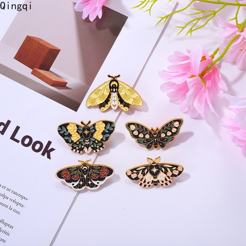 Bros Pin Enamel Desain Kartun Hewan Butterfly Bunga Warna-Warni Untuk Hadiah Anak