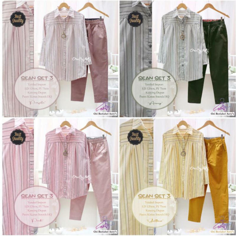 SETELAN KATUN SEAN SET 3 BY ANTY