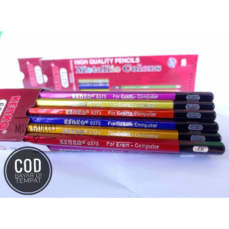 (12pcs)Pensil 2B Kenko Original Alat Tulis Murah Grosir