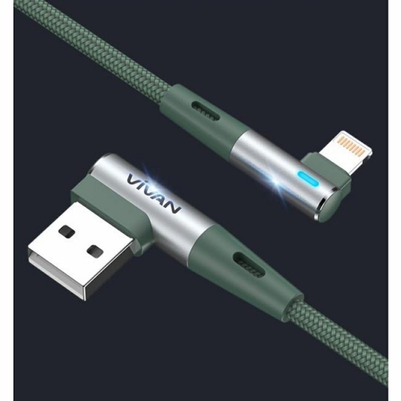 VIVAN Kabel Data LIGHTNING iPhone BWL100S Kabel Data Fast Charging 2.4A Original Garansi Resmi