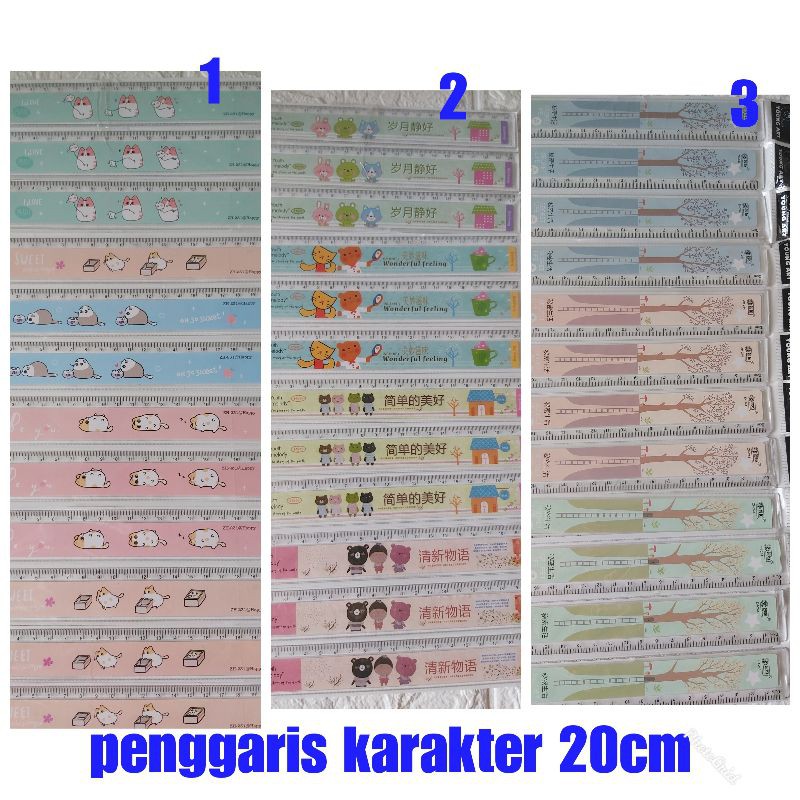 

penggaris karakter 20cm